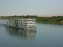 Passing Nile cruiser